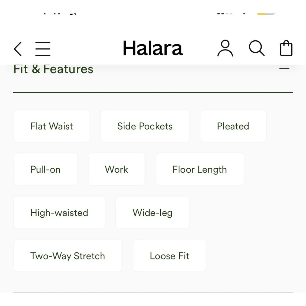 Halara Flex High Waisted Wide Leg Work Pants Taupe Grey Pleated Trousers Medium
